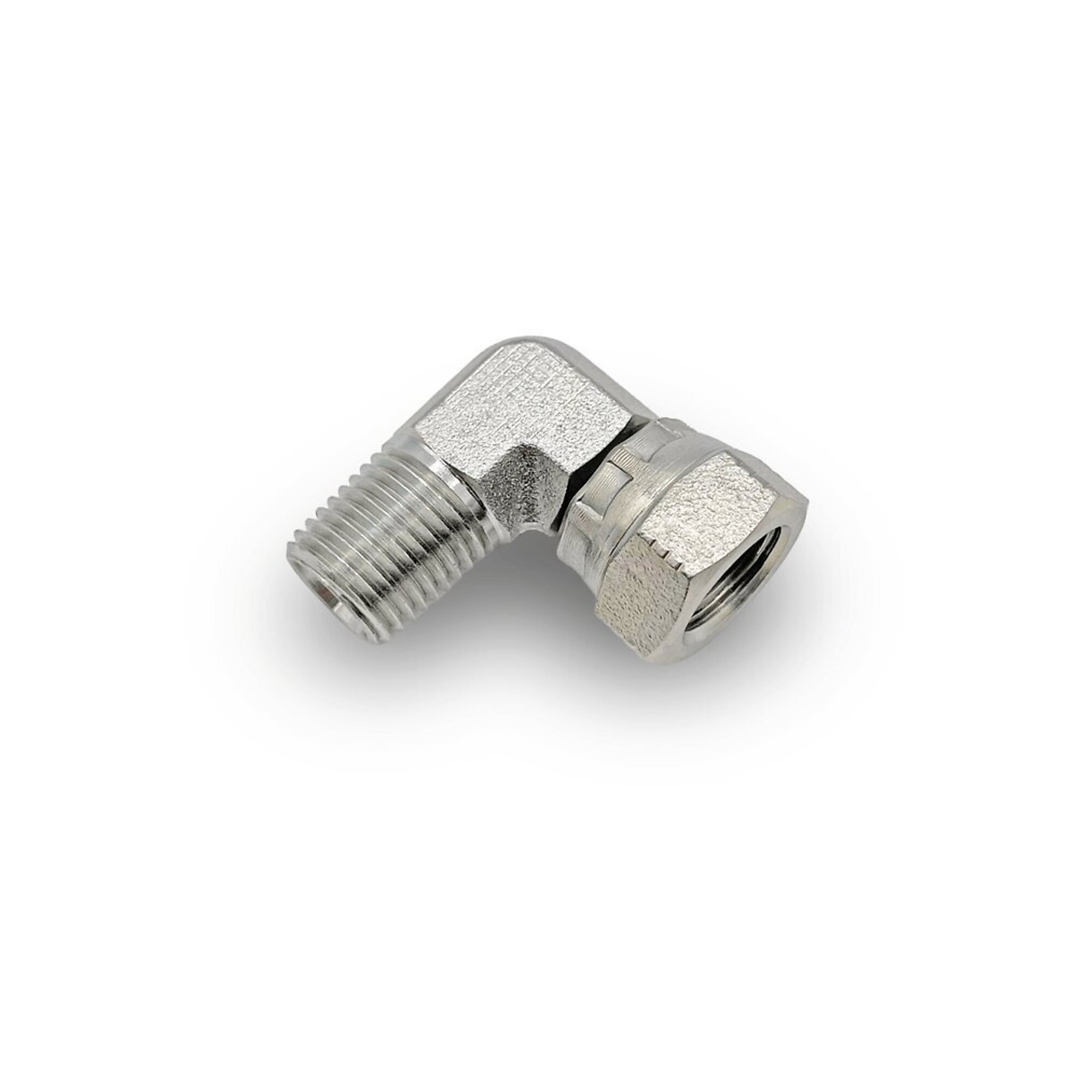 Magister 1/4" NPT Male x 1/4" NPT Female 90° Elbow Adapter Swivel